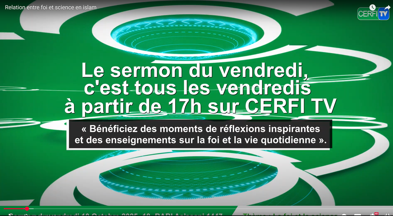 Sermon du vendredi 10/10/2025